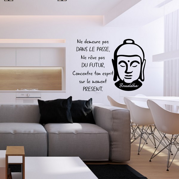Exemple de stickers muraux: Ne demeure pas dans le pass 2